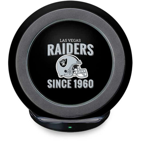 NFL Las Vegas Raiders Helmet Fast Charge Wireless Charging Stand Skin